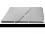Alubordwand natur per m²