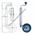 Stützrad d=48 mm, Radgröße 200x50 mm Vollgummi,