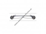 Achse gebremst 1350 kg, Auflage nach Wunsch