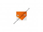 Verdeckplane aus PVC orange mit Gutmmizug