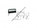Aspöck Kennzeichenleuchte Regpoint II LED, 12V/24V m. 0,8m Kabel DC
