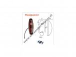 Aspöck Flexipoint II (2) rot/weiß LED 12/24V m. 2,5m Kabel DC