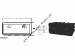 Staubox JUST 800, Kunststoff, versperrbar