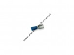 Isolierter Verbinder BLAU Flachstecker 6,3x0