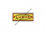 Werbeaufkleber FLUCHER